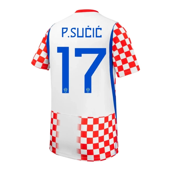 Maglia Croazia P. Sucic 17 Uomo Primo Mondiali 2026