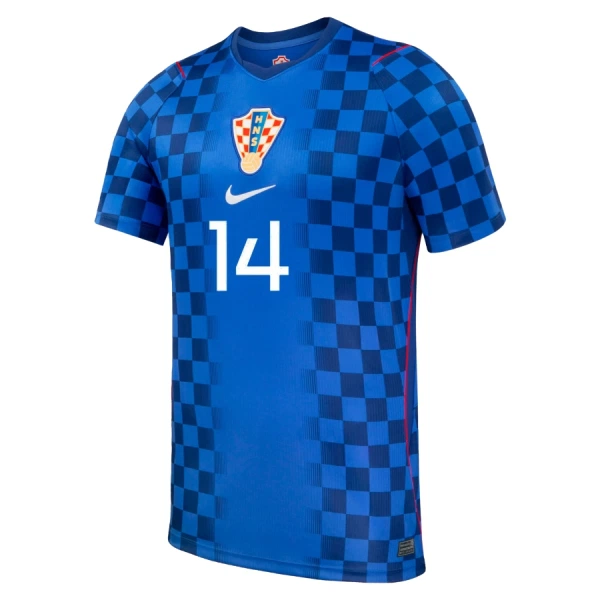 Maglia Croazia Perišić 14 Uomo Secondo Mondiali 2026