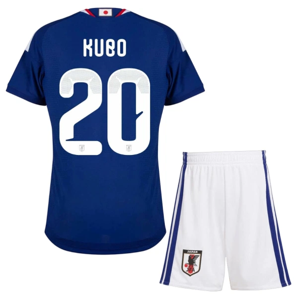 Completo calcio Giappone Kubo 20 Bambino Primo Mondiali 2026