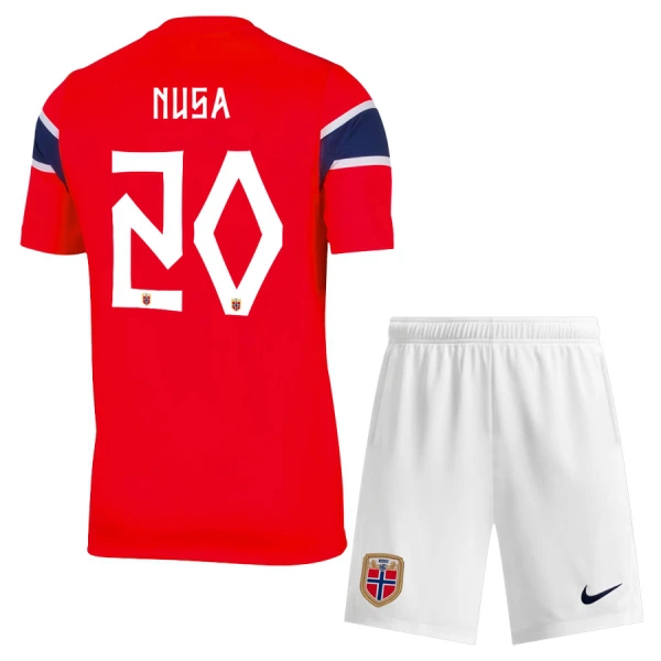 Completo calcio Norvegia Nusa 20 Bambino Primo Mondiali 2026 Completo calcio Norvegia Nusa 20 Bambino Primo Mondiali 2026