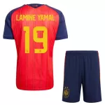 Completo calcio Spagna 2 Stars Lamine Yamal 19 Bambino Primo Mondiali 2026