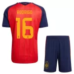 Completo calcio Spagna 2 Stars Rodrigo 16 Bambino Primo Mondiali 2026