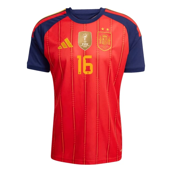 Completo calcio Spagna 2 Stars Rodrigo 16 Bambino Primo Mondiali 2026