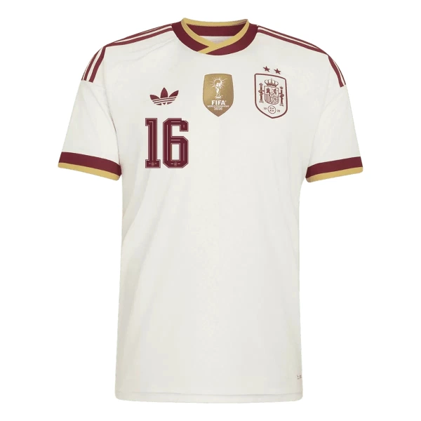 Completo calcio Spagna 2 Stars Rodrigo 16 Bambino Secondo Mondiali 2026