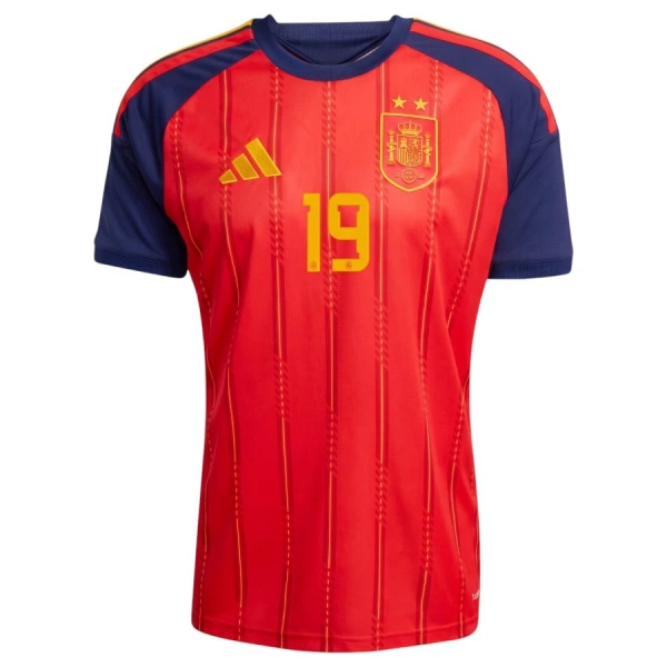 Maglia Spagna 2 Stars Lamine Yamal 19 Uomo Primo Mondiali 2026