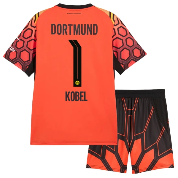 Completo calcio Portiere Borussia Dortmund Kobel 1 Bambino Primo 2026-27 Arancia Completo calcio Portiere Borussia Dortmund Kobel 1 Bambino Primo 2026-27 Arancia