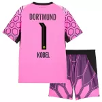 Completo calcio Portiere Borussia Dortmund Kobel 1 Bambino Secondo 2026-27 Rosa