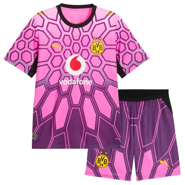Completo calcio Portiere Borussia Dortmund Kobel 1 Bambino Secondo 2026-27 Rosa
