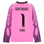 Maglia Portiere Borussia Dortmund Kobel 1 Uomo Secondo 2026-27 Rosa Maniche Lunghe