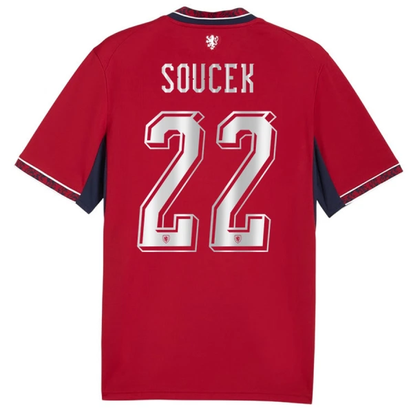 Maglia Repubblica Ceca Soucek 22 Uomo Primo Mondiali 2026 Maglia Repubblica Ceca Soucek 22 Uomo Primo Mondiali 2026