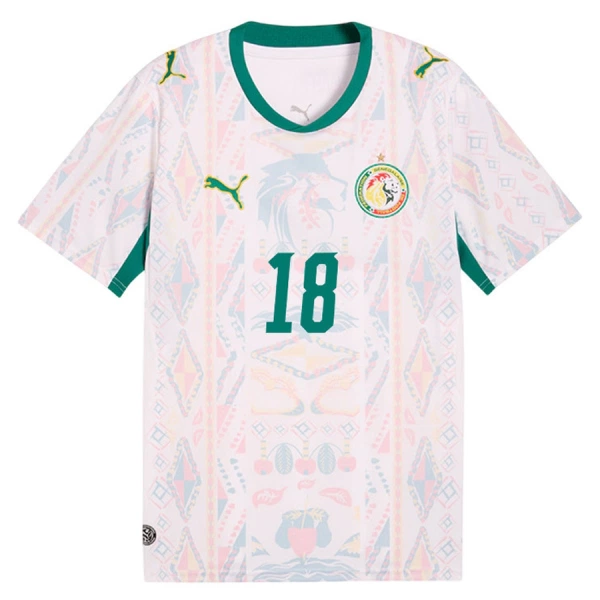 Maglia Senegal Sarr 18 Uomo Primo Mondiali 2026