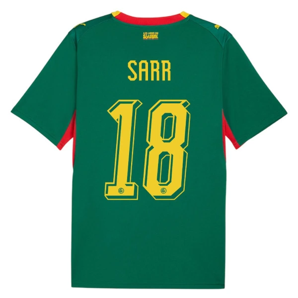 Maglia Senegal Sarr 18 Uomo Secondo Mondiali 2026 Maglia Senegal Sarr 18 Uomo Secondo Mondiali 2026