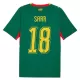 Maglia Senegal Sarr 18 Uomo Secondo Mondiali 2026 Maglia Senegal Sarr 18 Uomo Secondo Mondiali 2026