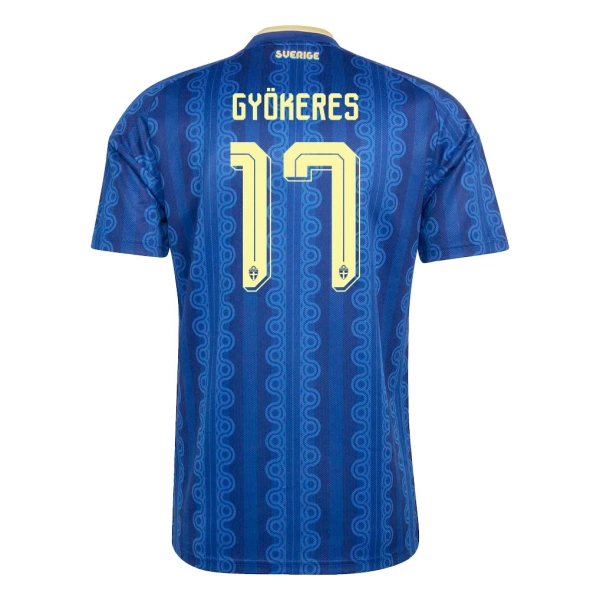 Maglia Svezia Gyokeres 17 Uomo Secondo Mondiali 2026 Maglia Svezia Gyokeres 17 Uomo Secondo Mondiali 2026
