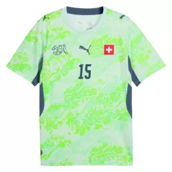 Maglia Svizzera Djibril Sow 15 Uomo Secondo Mondiali 2026