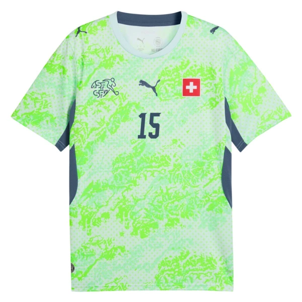 Maglia Svizzera Djibril Sow 15 Uomo Secondo Mondiali 2026