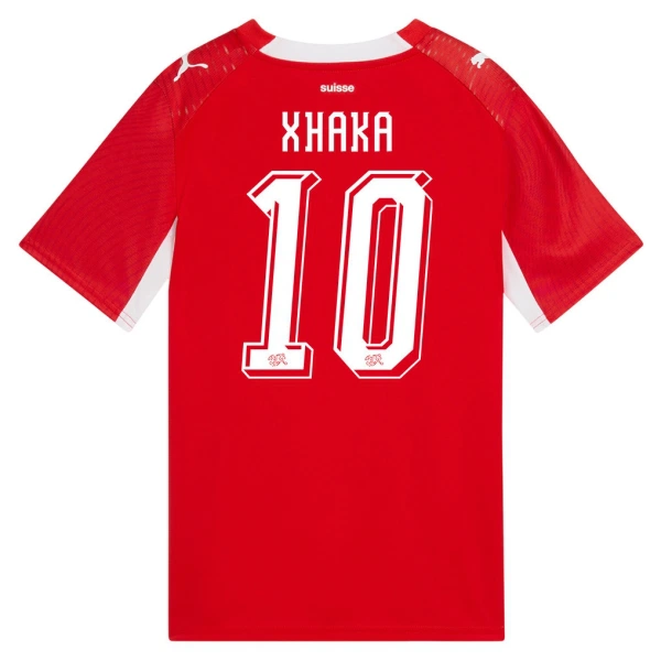Maglia Svizzera Granit Xhaka 10 Uomo Primo Mondiali 2026 Maglia Svizzera Granit Xhaka 10 Uomo Primo Mondiali 2026