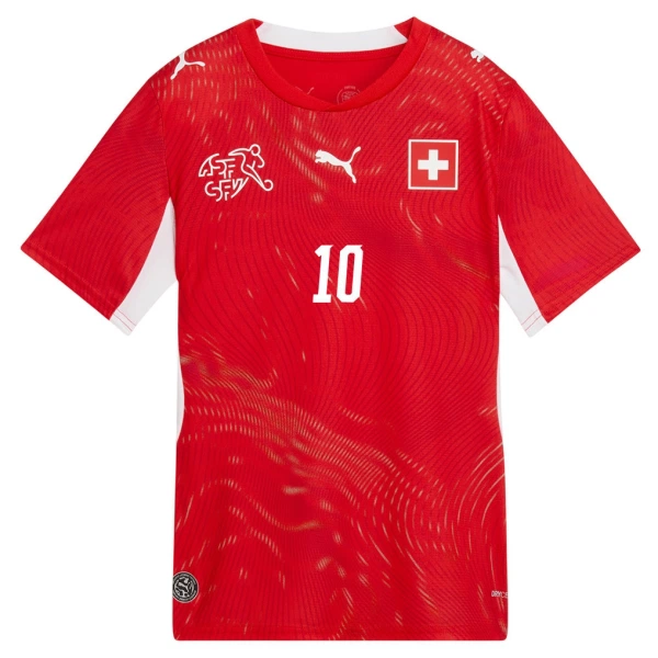 Maglia Svizzera Granit Xhaka 10 Uomo Primo Mondiali 2026