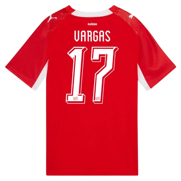 Maglia Svizzera Vargas 17 Uomo Primo Mondiali 2026 Maglia Svizzera Vargas 17 Uomo Primo Mondiali 2026