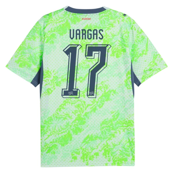 Maglia Svizzera Vargas 17 Uomo Secondo Mondiali 2026 Maglia Svizzera Vargas 17 Uomo Secondo Mondiali 2026