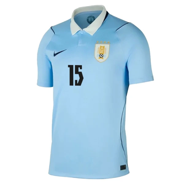 Maglia Uruguay Federico Valverde 15 Uomo Primo Mondiali 2026