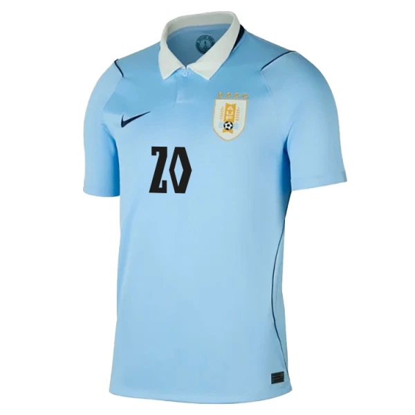 Maglia Uruguay Maximiliano Araujo 20 Uomo Primo Mondiali 2026