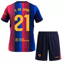 Completo calcio Barcellona Frenkie de Jong 21 Bambino Primo 2026-27