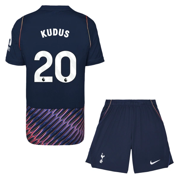 Completo calcio Tottenham Hotspur Kudus 20 Bambino Secondo 2026-27 Completo calcio Tottenham Hotspur Kudus 20 Bambino Secondo 2026-27