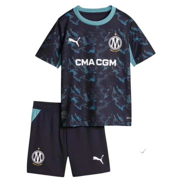 Completo calcio Marsiglia Bambino Secondo 2026-27 Completo calcio Marsiglia Bambino Secondo 2026-27