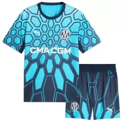 Completo calcio Marsiglia Bambino Secondo 2026-27 Blu Completo calcio Marsiglia Bambino Secondo 2026-27 Blu