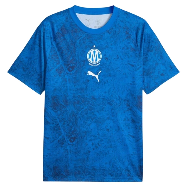 Maglia Marsiglia Pre-Match Uomo 2026-27 Blu Maglia Marsiglia Pre-Match Uomo 2026-27 Blu