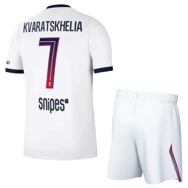 Completo calcio Paris Saint-Germain Kvaratskhelia 7 Bambino Secondo 2026-27 Completo calcio Paris Saint-Germain Kvaratskhelia 7 Bambino Secondo 2026-27