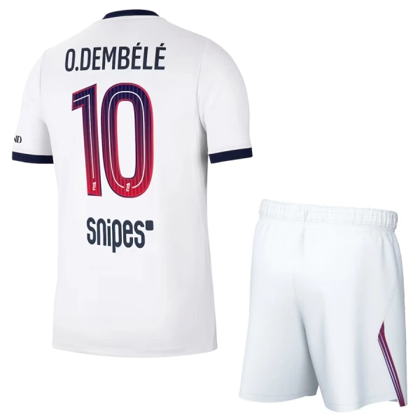 Completo calcio Paris Saint-Germain O. Dembele 10 Bambino Secondo 2026-27 Completo calcio Paris Saint-Germain O. Dembele 10 Bambino Secondo 2026-27