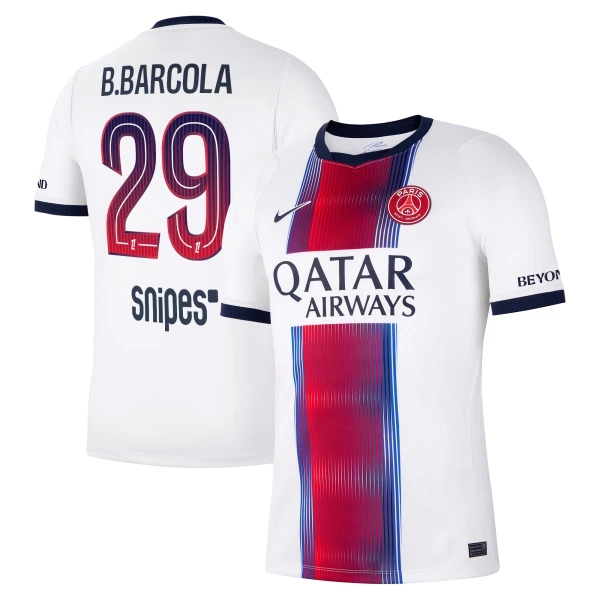 Maglia Paris Saint-Germain Bradley Barcola 29 Uomo Secondo 2026-27 Maglia Paris Saint-Germain Bradley Barcola 29 Uomo Secondo 2026-27