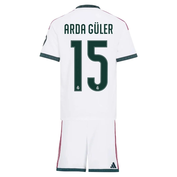 Completo calcio Real Madrid Arda Guler 15 Bambino Primo 2026-27 Completo calcio Real Madrid Arda Guler 15 Bambino Primo 2026-27