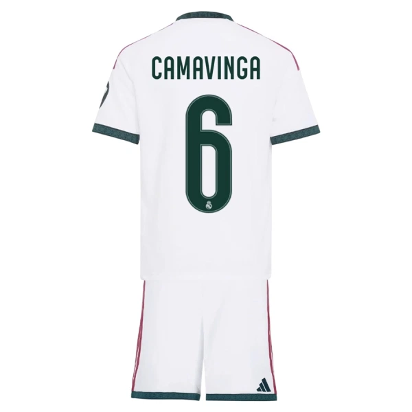 Completo calcio Real Madrid Camavinga 6 Bambino Primo 2026-27 Completo calcio Real Madrid Camavinga 6 Bambino Primo 2026-27