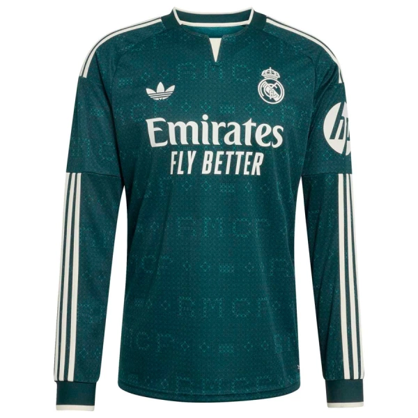 Maglia Real Madrid Uomo Secondo 2026-27 Maniche Lunghe Maglia Real Madrid Uomo Secondo 2026-27 Maniche Lunghe