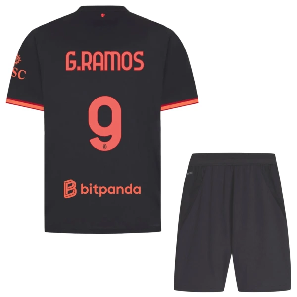 Completo calcio AC Milan G. Ramos 9 Bambino 3rd 2026-27 Completo calcio AC Milan G. Ramos 9 Bambino 3rd 2026-27