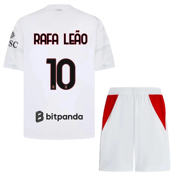 Completo calcio AC Milan Rafael Leao 10 Bambino Secondo 2026-27 Completo calcio AC Milan Rafael Leao 10 Bambino Secondo 2026-27
