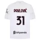 Maglia AC Milan Pavlovic 31 Uomo Secondo 2026-27 Maglia AC Milan Pavlovic 31 Uomo Secondo 2026-27