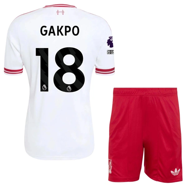Completo calcio Liverpool Gakpo 18 Bambino Secondo 2026-27 Completo calcio Liverpool Gakpo 18 Bambino Secondo 2026-27