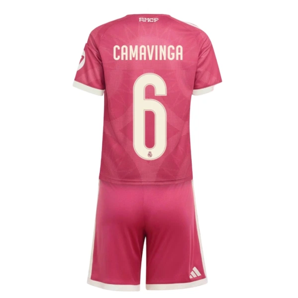 Completo calcio Real Madrid Camavinga 6 Bambino 3rd 2026-27 Completo calcio Real Madrid Camavinga 6 Bambino 3rd 2026-27