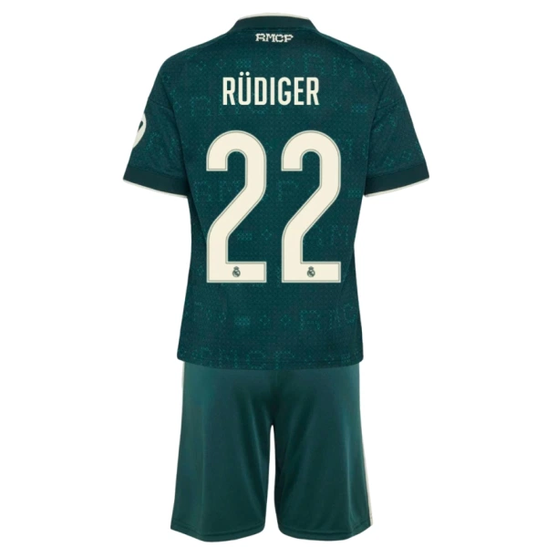 Completo calcio Real Madrid Rudiger 22 Bambino Secondo 2026-27