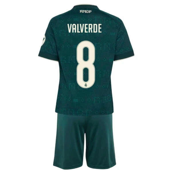 Completo calcio Real Madrid Valverde 8 Bambino Secondo 2026-27 Completo calcio Real Madrid Valverde 8 Bambino Secondo 2026-27