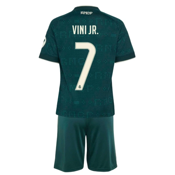 Completo calcio Real Madrid Vini JR. 7 Bambino Secondo 2026-27 Completo calcio Real Madrid Vini JR. 7 Bambino Secondo 2026-27