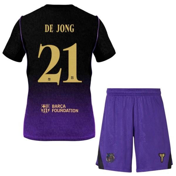 Completo calcio Barcellona Frenkie de Jong 21 Bambino Secondo 2026-27