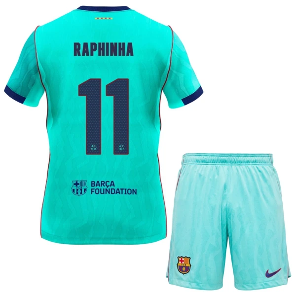 Completo calcio Barcellona Raphinha 11 Bambino 3rd 2026-27 Completo calcio Barcellona Raphinha 11 Bambino 3rd 2026-27