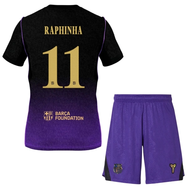 Completo calcio Barcellona Raphinha 11 Bambino Secondo 2026-27 Completo calcio Barcellona Raphinha 11 Bambino Secondo 2026-27