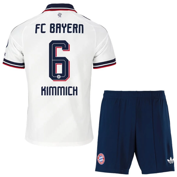 Completo calcio FC Bayern Monaco Kimmich 6 Bambino Secondo 2026-27 Completo calcio FC Bayern Monaco Kimmich 6 Bambino Secondo 2026-27