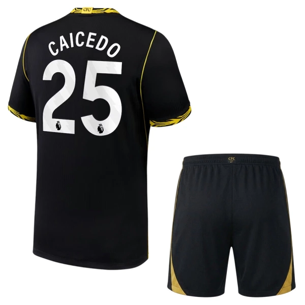 Completo calcio Chelsea Caicedo 25 Bambino Secondo 2026-27 Completo calcio Chelsea Caicedo 25 Bambino Secondo 2026-27